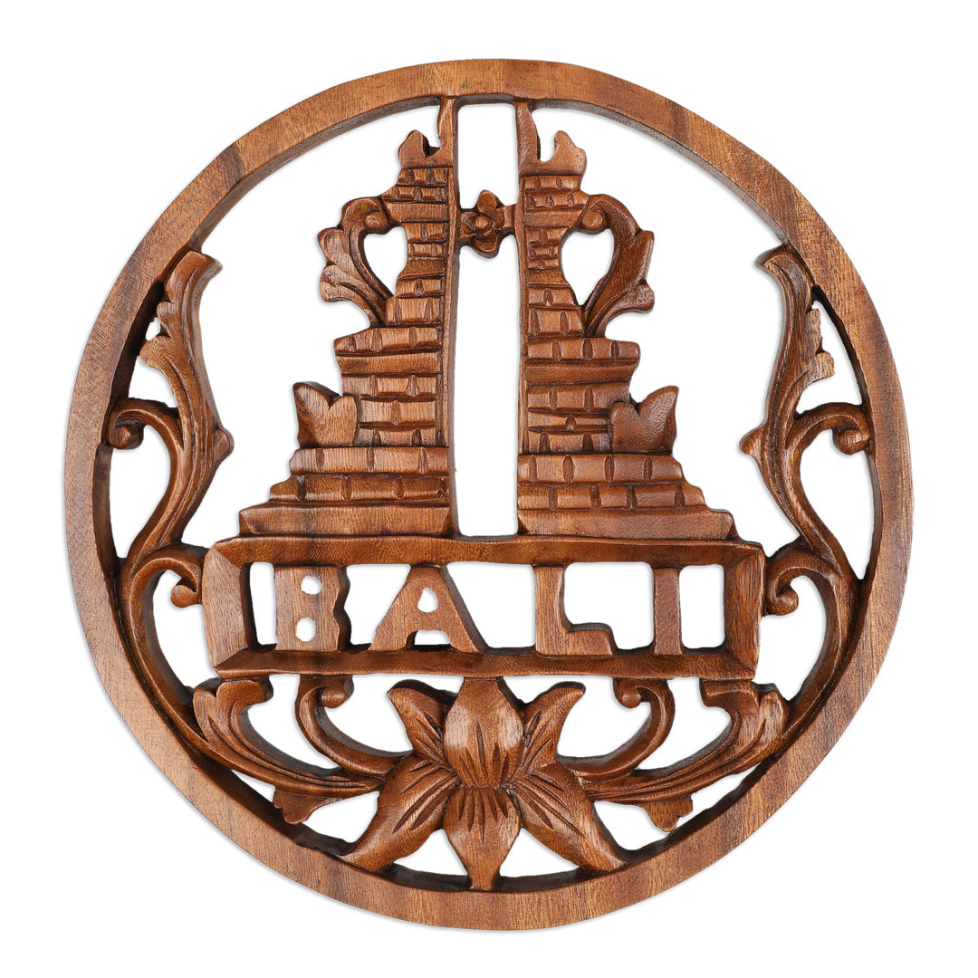 Hand-Carved Wood Relief Panel of Balinese Lempuyang Temple - Lempuyang Temple