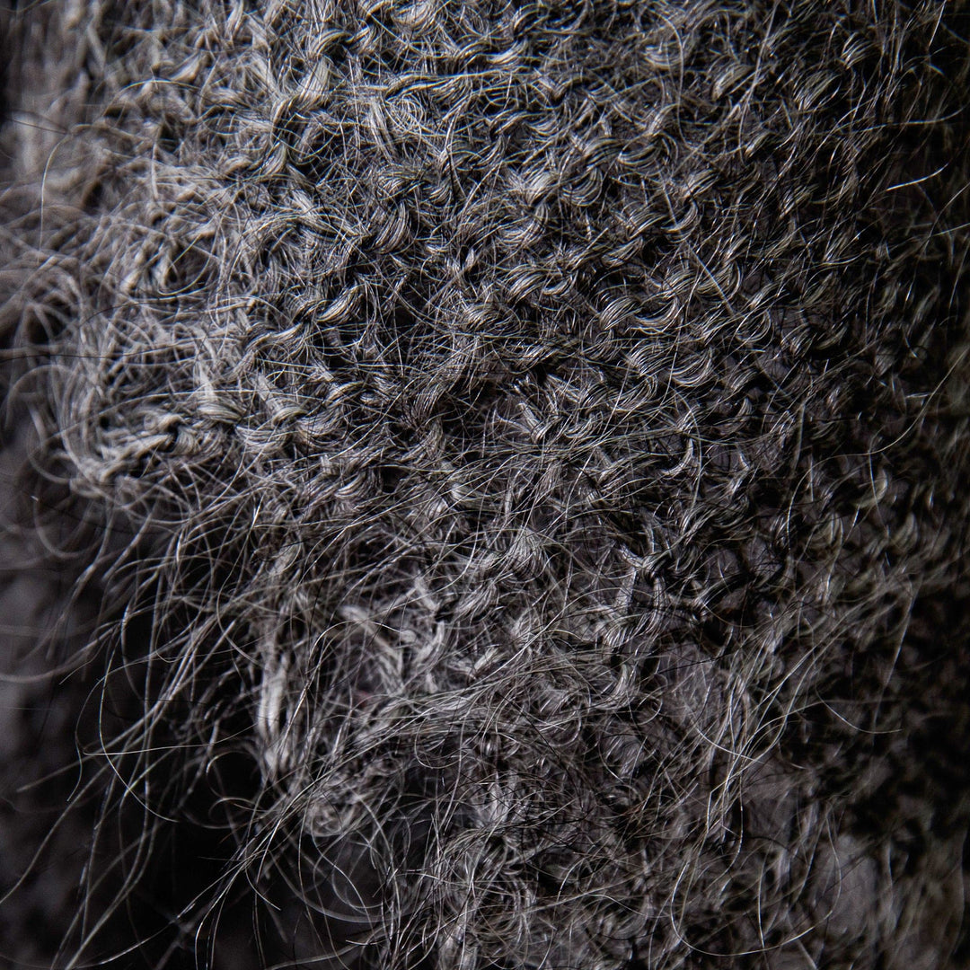 Handwoven Soft 100% Cashmere Wool Shawl in Dark Grey - Grey Genius