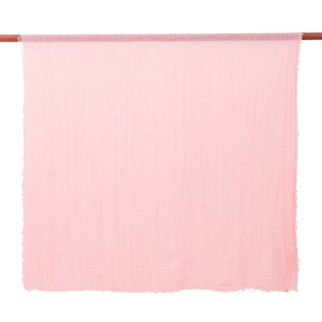 Set of 2 Lightweight Scarves in Blush and Flamingo - Pink Destiny