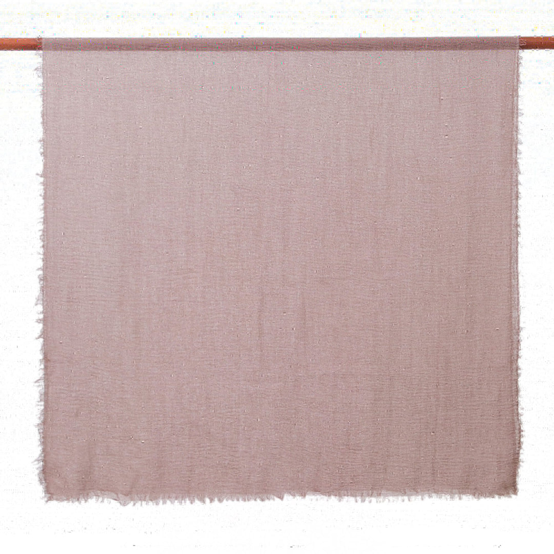 Set of 2 Lightweight Cotton Scarves in Lilac and Dusty Mauve - Chic Lavender