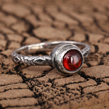 Garnet Single Stone Ring - Imperial Passion