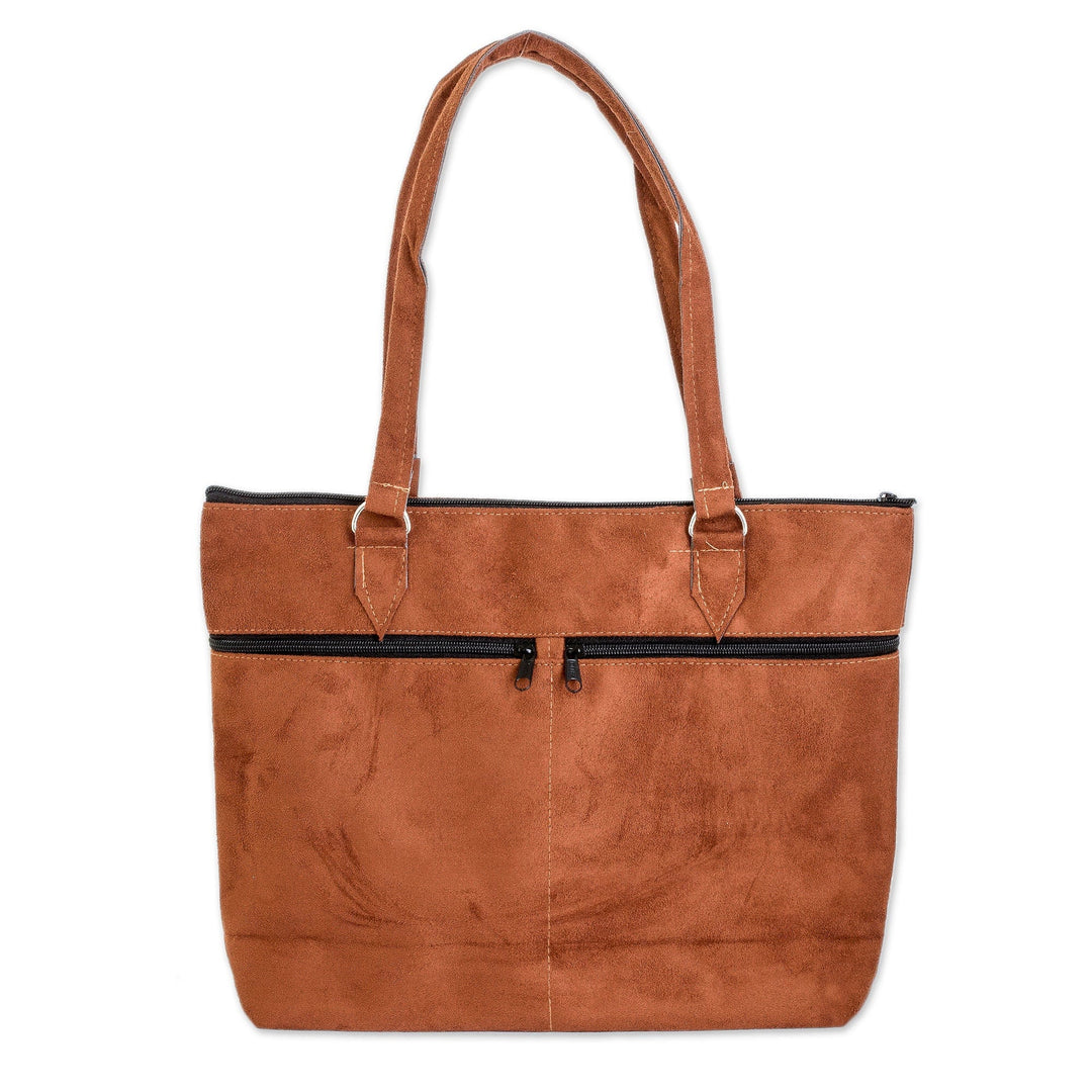 Colorful Chevron-Patterned Cotton Shoulder Bag with Zipper - Guatemala's Arrows