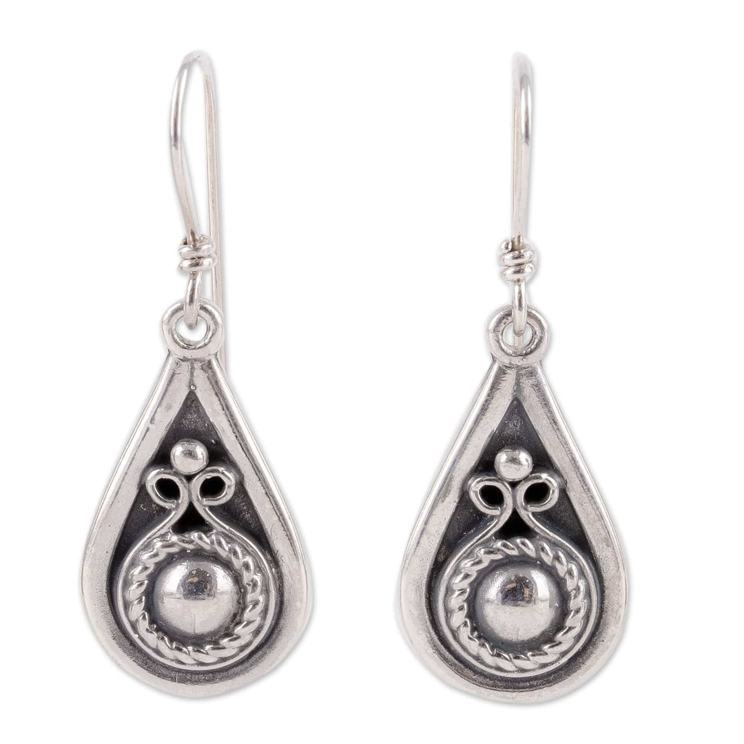 High-Polished Drop-Shaped Sterling Silver Dangle Earrings - Glorious Drops
