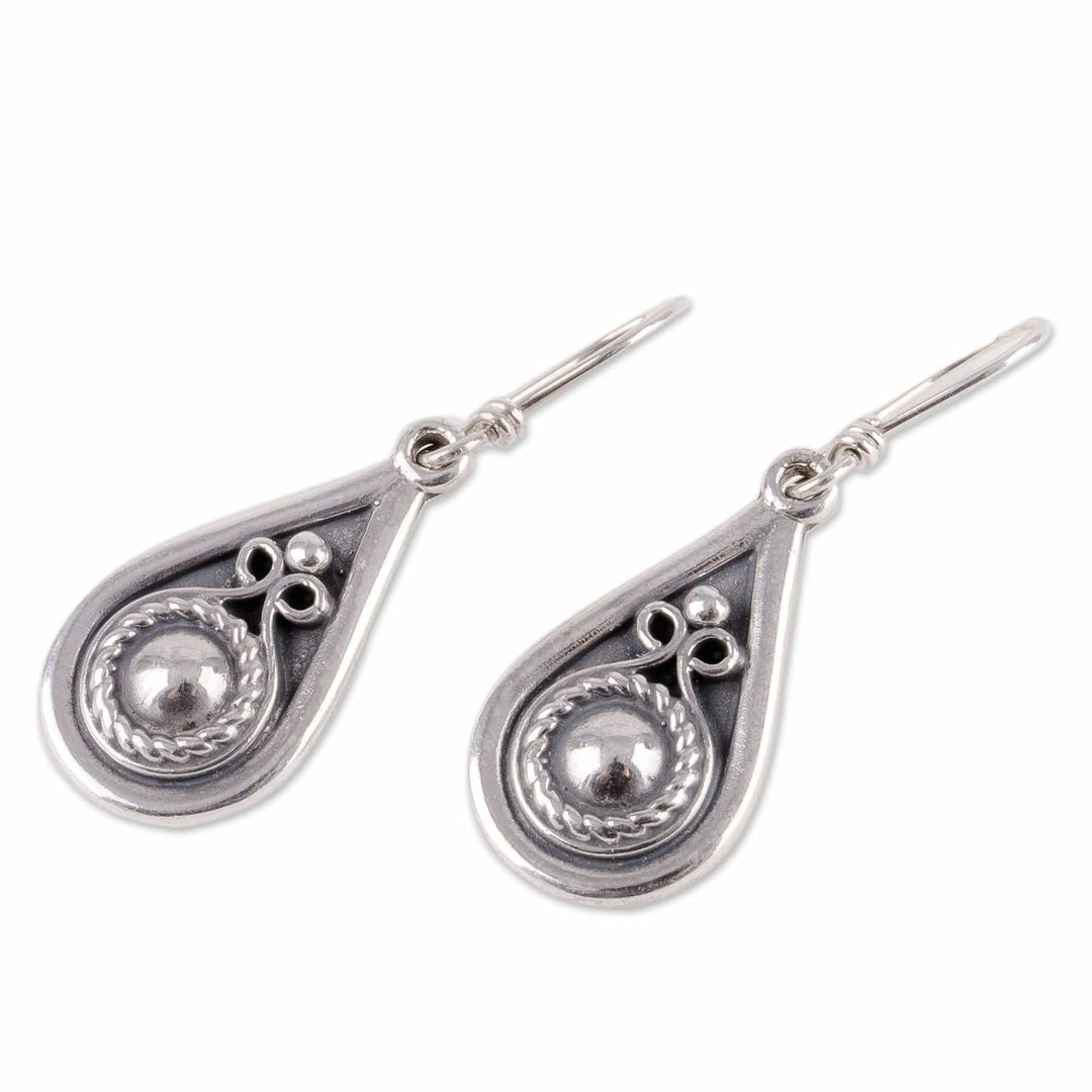 High-Polished Drop-Shaped Sterling Silver Dangle Earrings - Glorious Drops