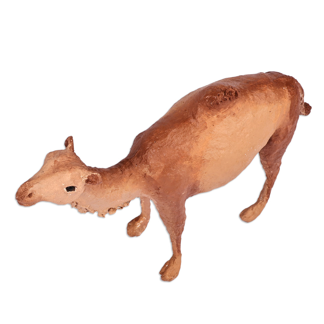 Hand-Painted Papier Mache Camel Sculpture from Armenia - Memorial to the Resilient