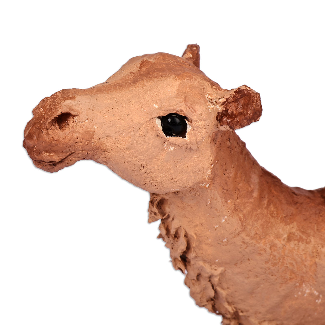 Hand-Painted Papier Mache Camel Sculpture from Armenia - Memorial to the Resilient