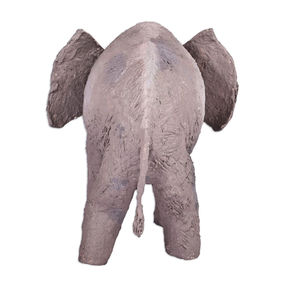 Hand-Painted Papier Mache Elephant Sculpture from Armenia - Memorial to the Majestic
