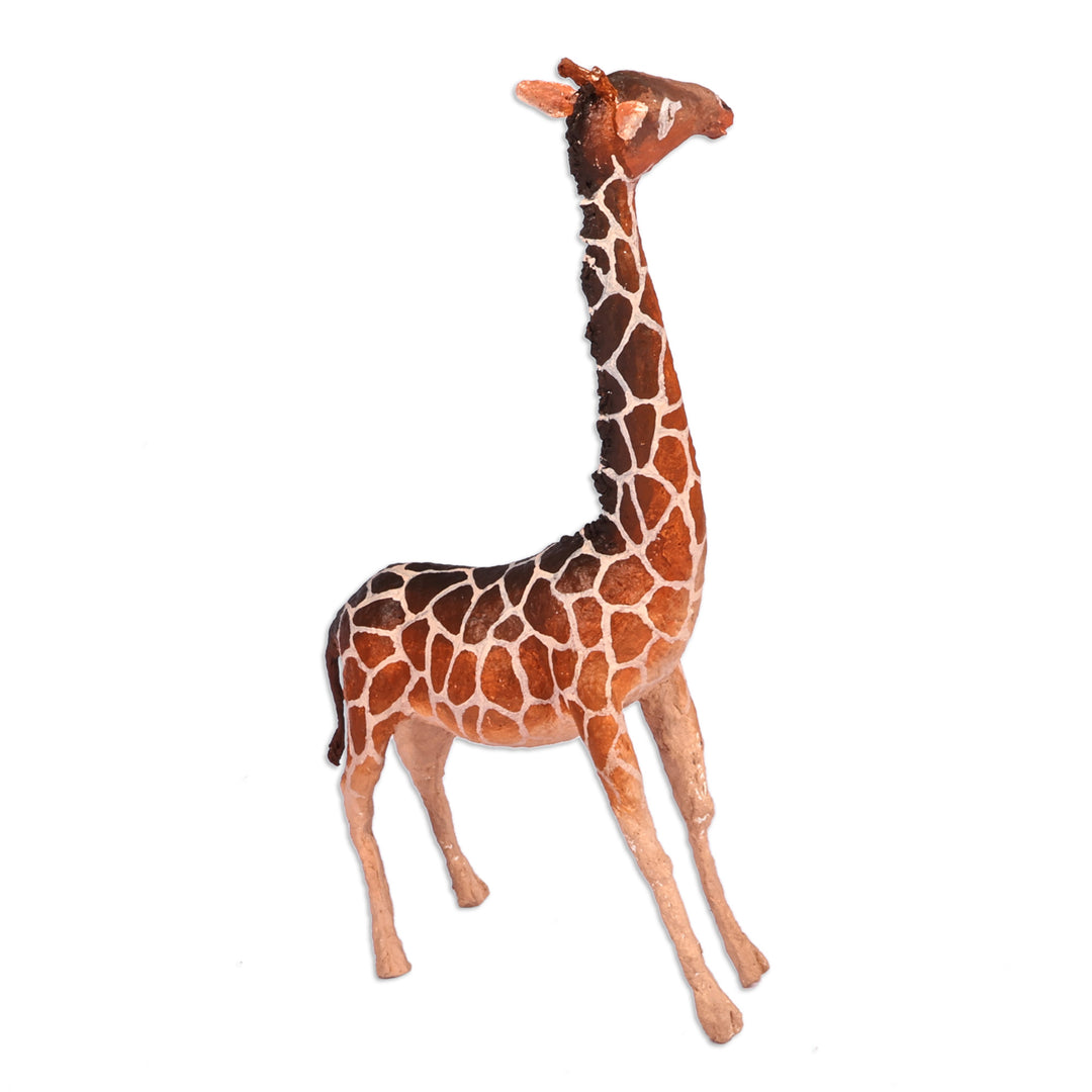 Hand-Painted Papier Mache Giraffe Sculpture from Armenia - Memorial to the Patient