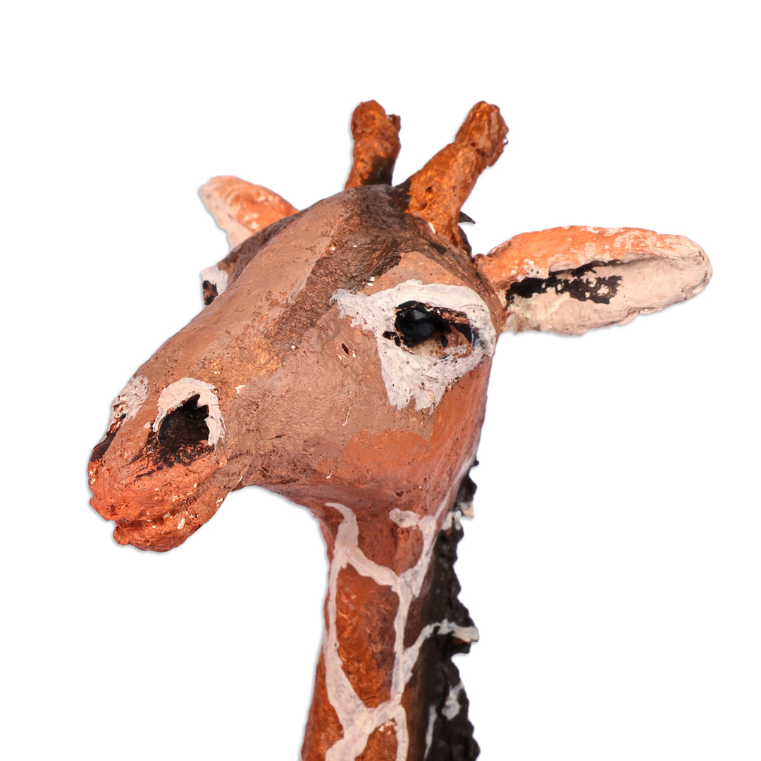 Hand-Painted Papier Mache Giraffe Sculpture from Armenia - Memorial to the Patient