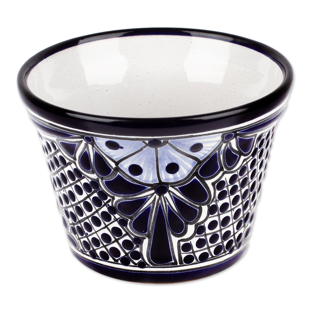 Handmade Classic Indigo-Toned Ceramic Flower Pot (Small) - Bewitched Nature