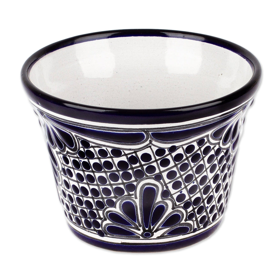 Handmade Classic Indigo-Toned Ceramic Flower Pot (Small) - Bewitched Nature
