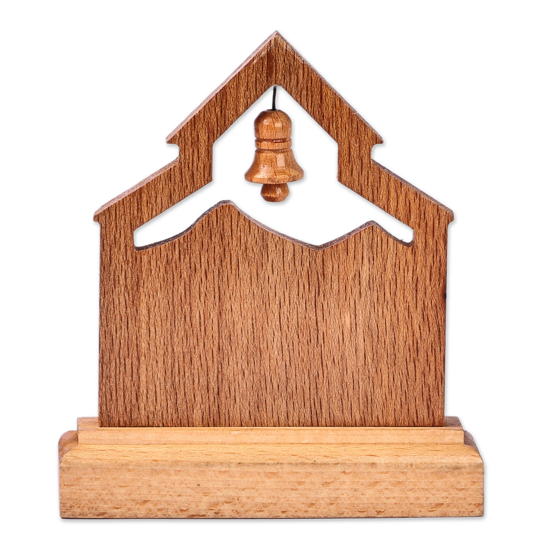 Hand-Carved Rustic Beechwood Decorative Accent from Armenia - Rustic Greetings