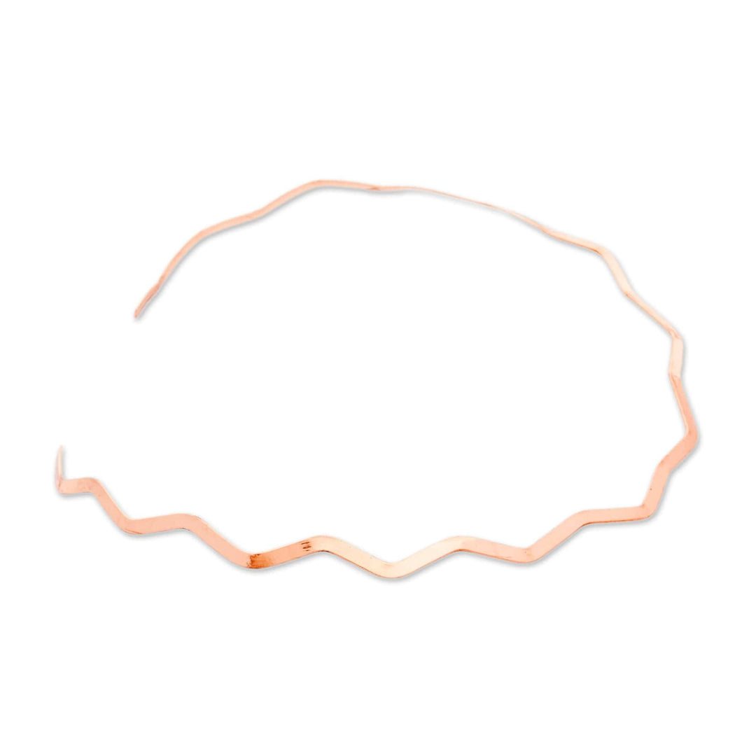 Bold High-Polished Copper Collar Necklace from Mexico - Radiant Nimbus
