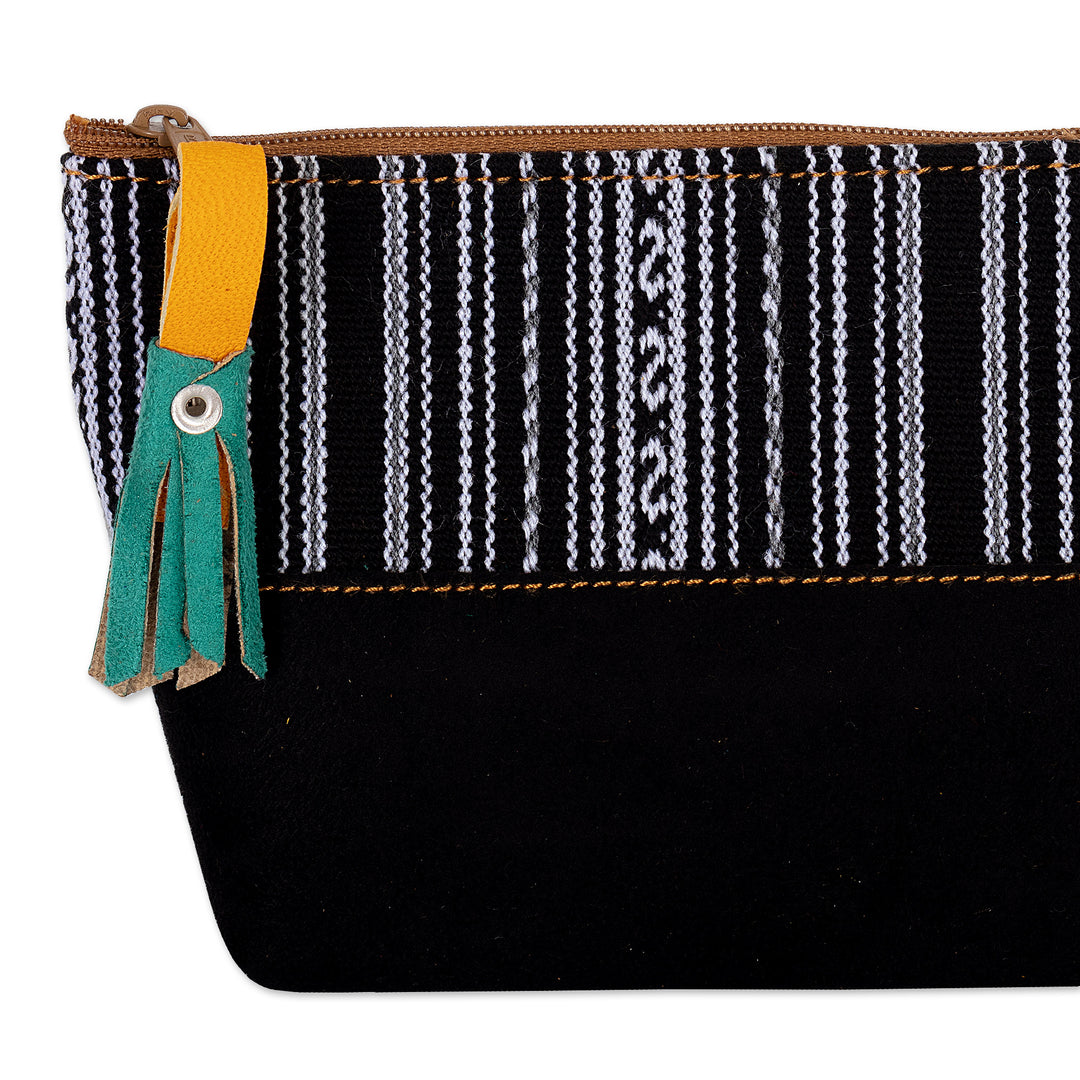 Handmade Wool Trim and Suede Travel Bag Set (Set of 3) - Sophisticated Travels