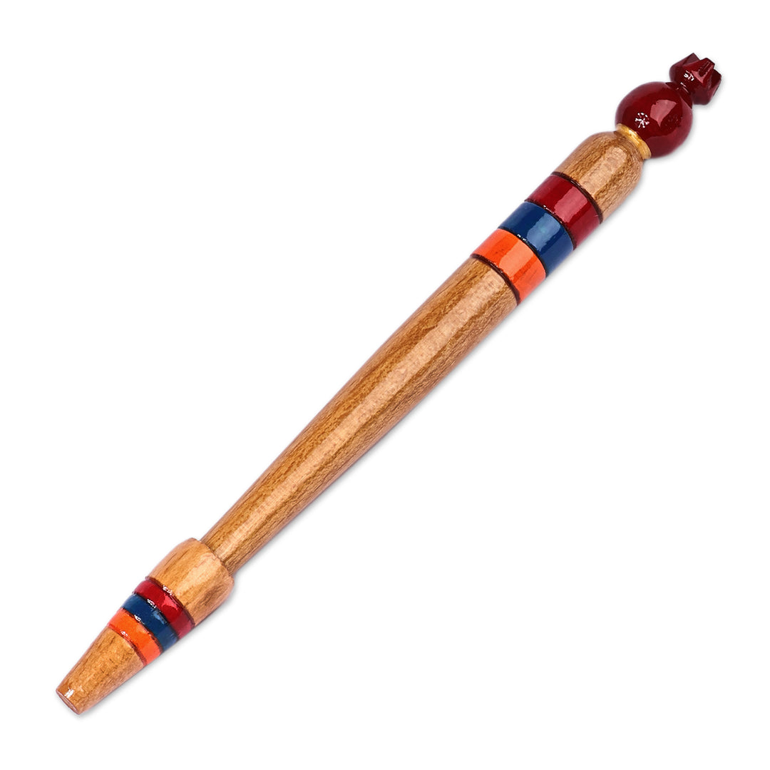 Pomegranate-Themed Classic Painted Beech Wood Pen - Pomegranate Words