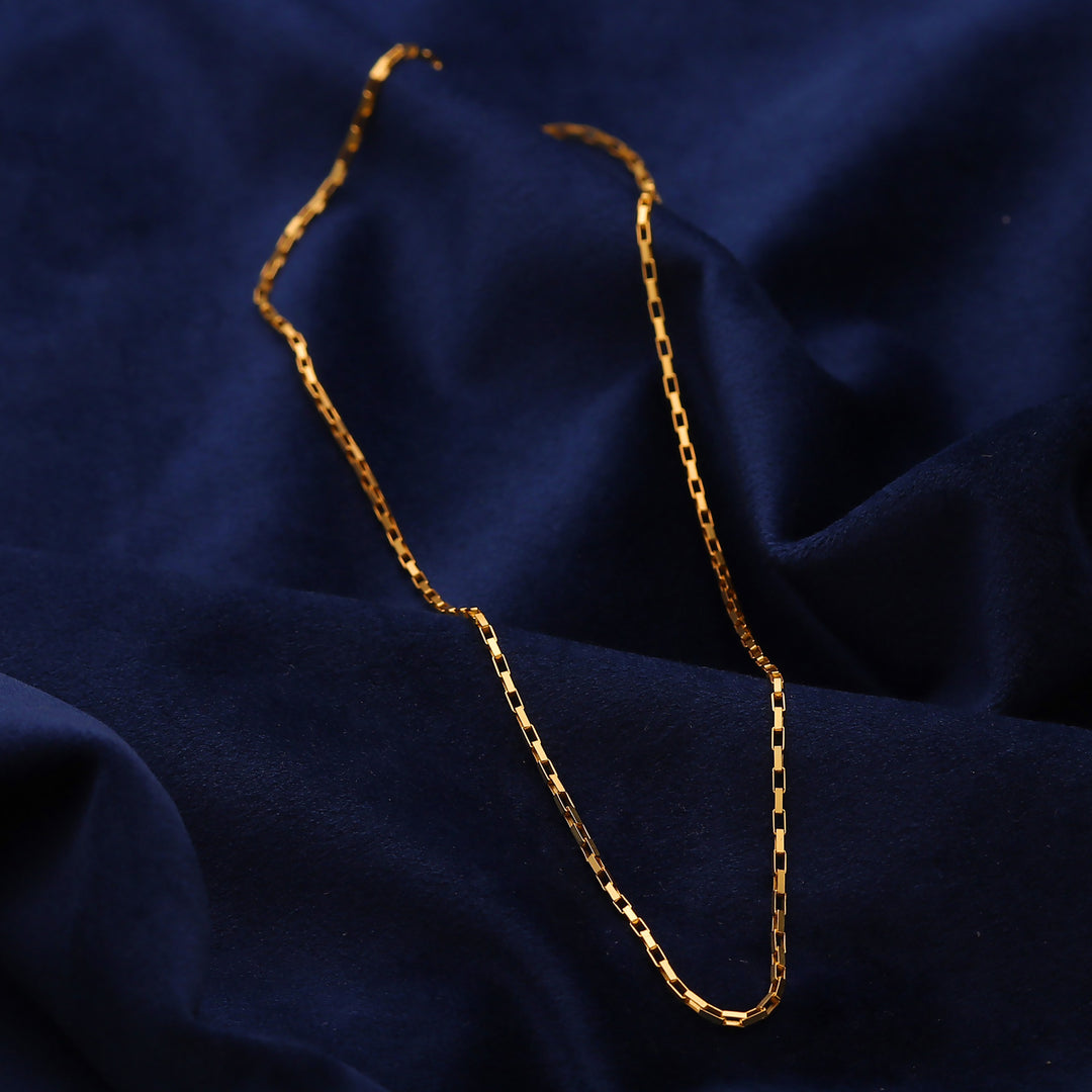 High-Polished 22k Gold-Plated Venetian Chain Necklace - Venetian Caprice