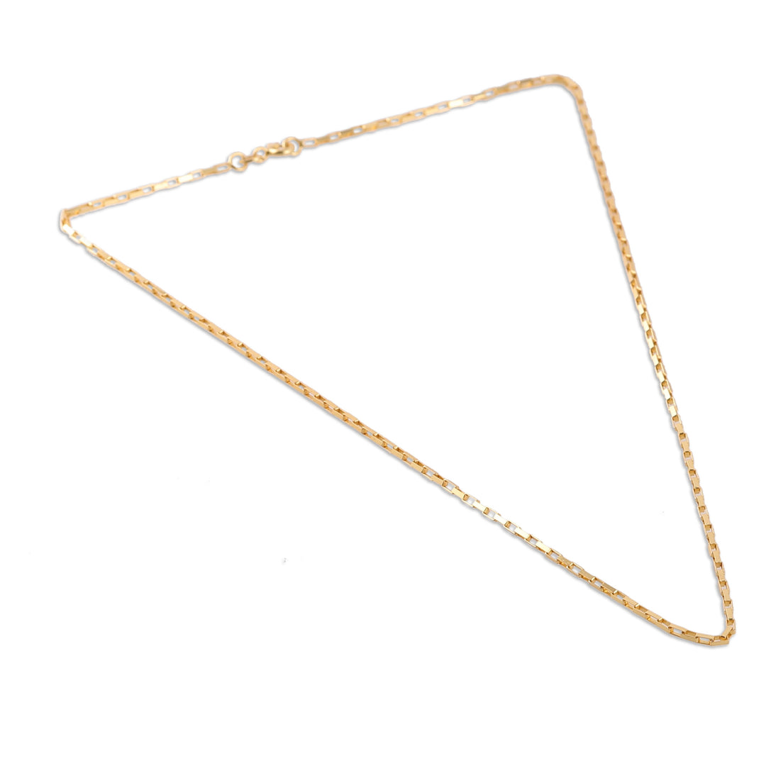High-Polished 22k Gold-Plated Venetian Chain Necklace - Venetian Caprice