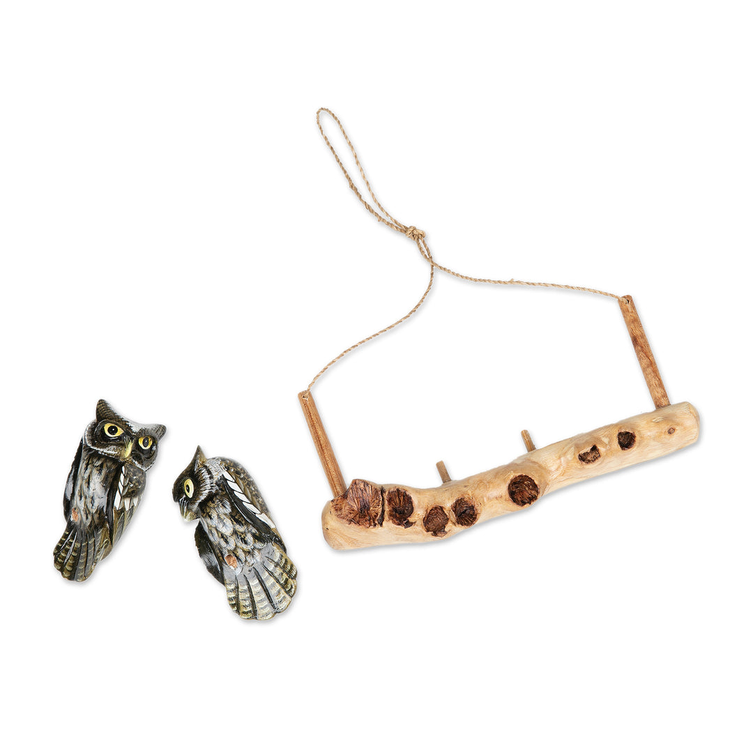 Nature-Themed Hand-Carved Wood Wall Hanging from Bali - Wise Us