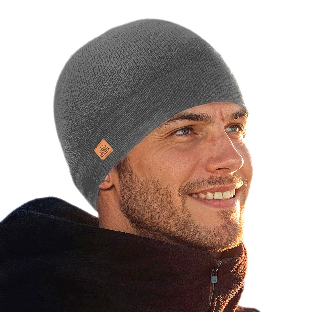 Unisex Soft Alpaca Blend Knit Hat in Slate Grey - Slate Minds
