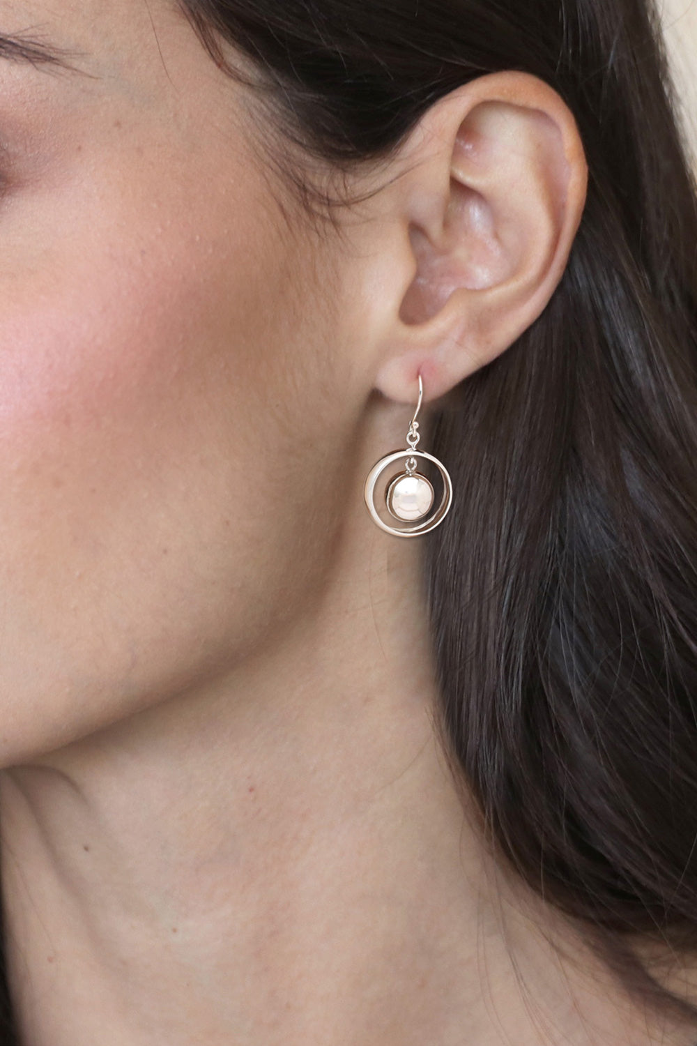 Modern High-Polished Sterling Silver Dangle Earrings - Sparkling Lantern