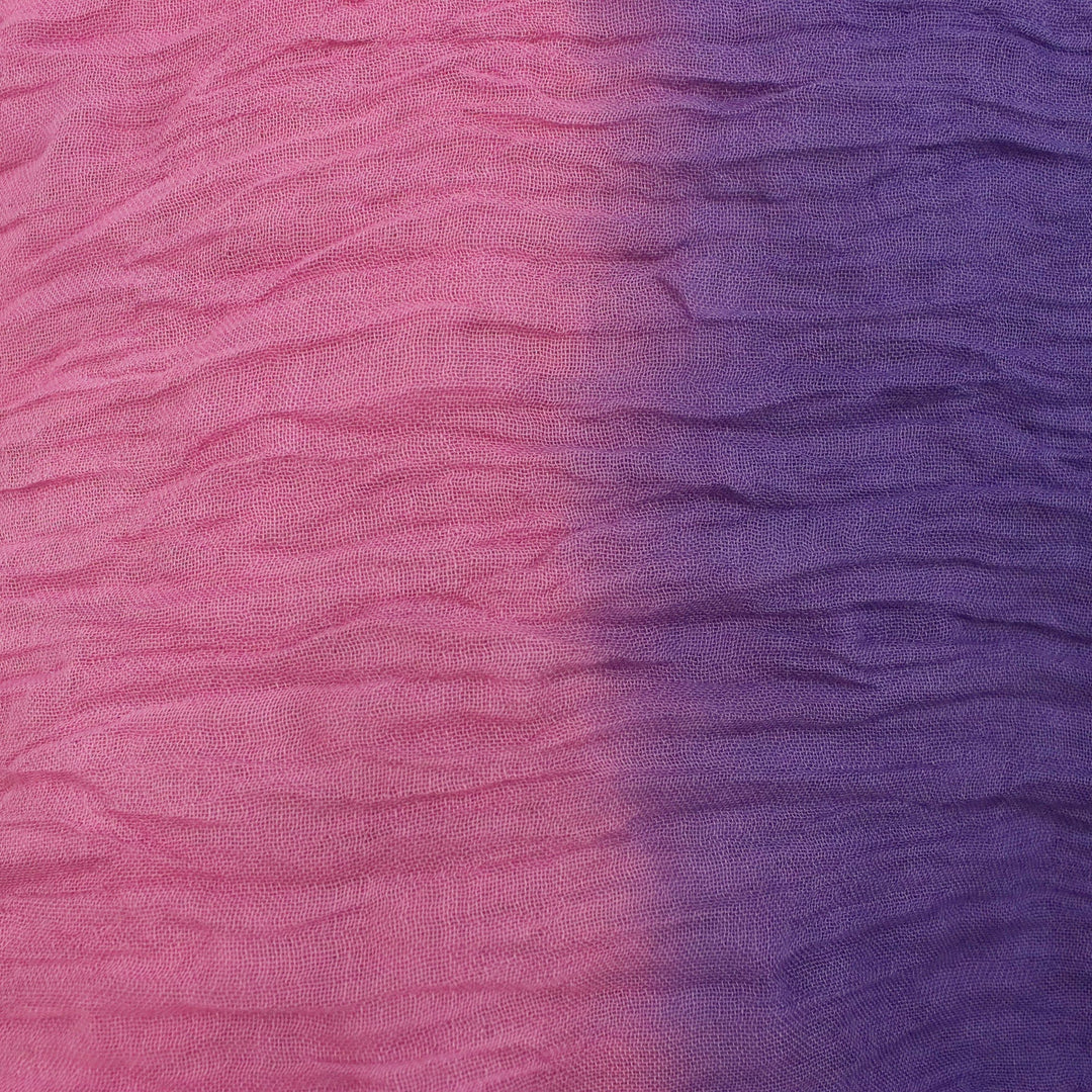 Colorful Hand-Spun and Dyed Wrinkled Batik Cotton Scarf - Vibrant Fashion