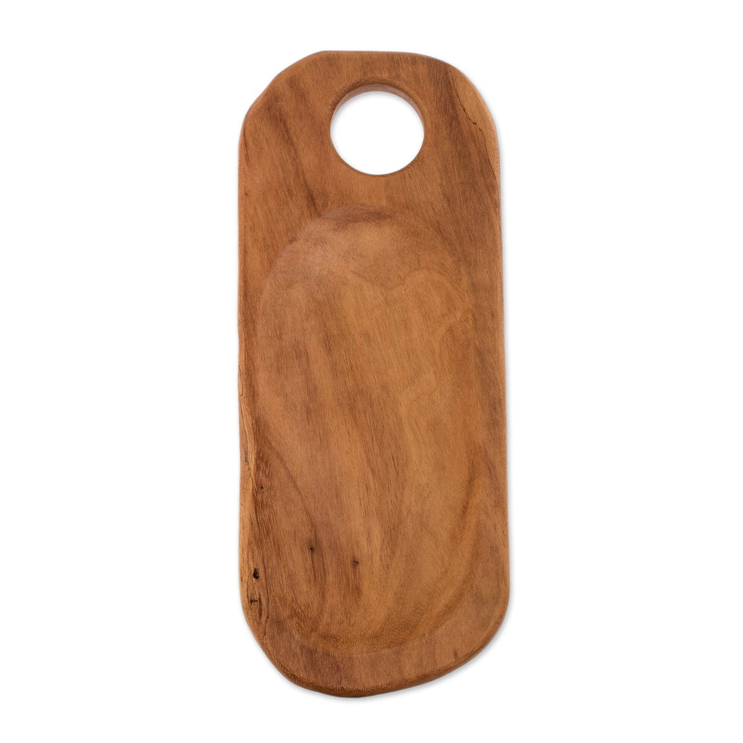 Handmade Wood Charcuterie Serving Board with Natural Finish - Natural Allure