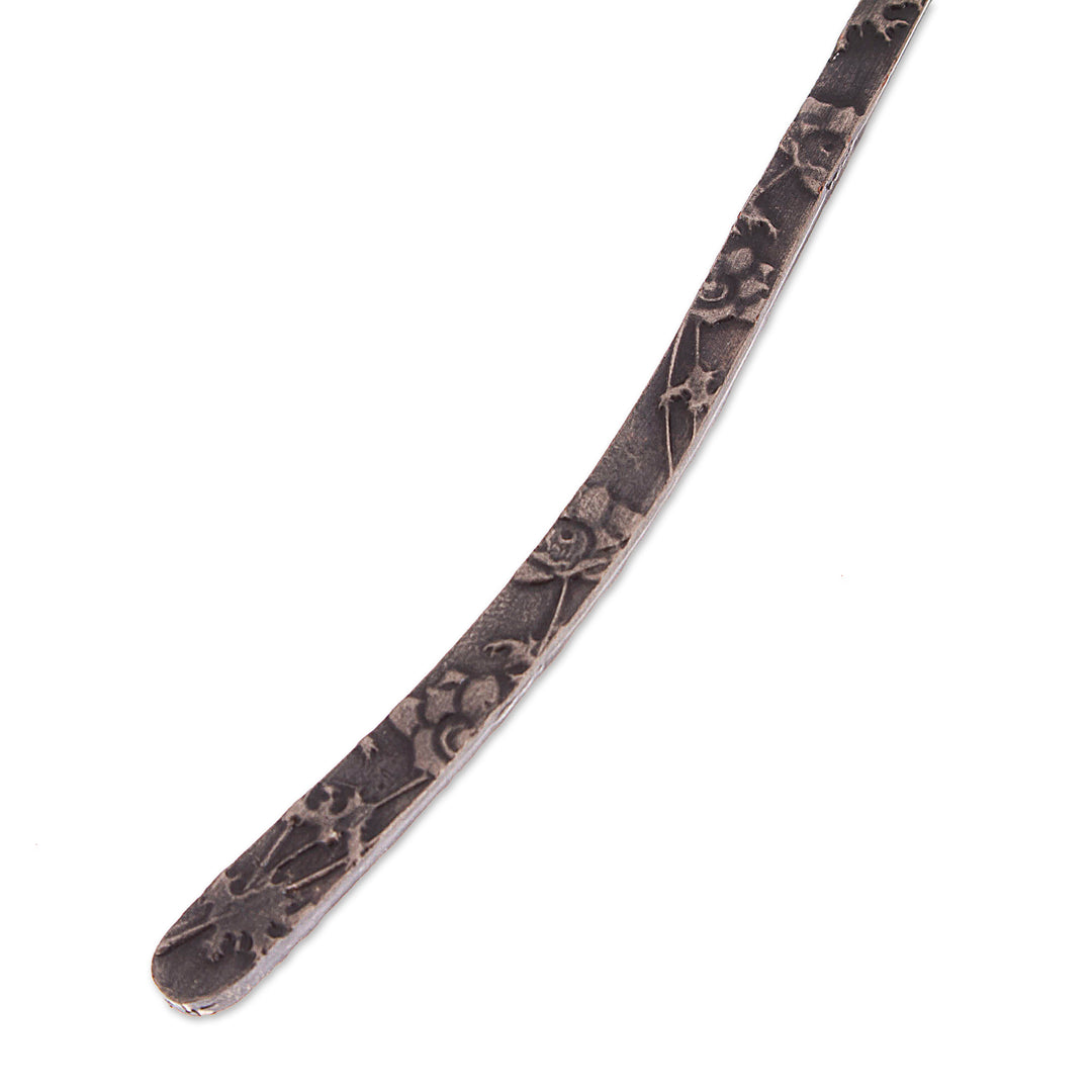 Antique-Finished Zamac Metal Bookmark with Owl Charm - Antique Wisdom