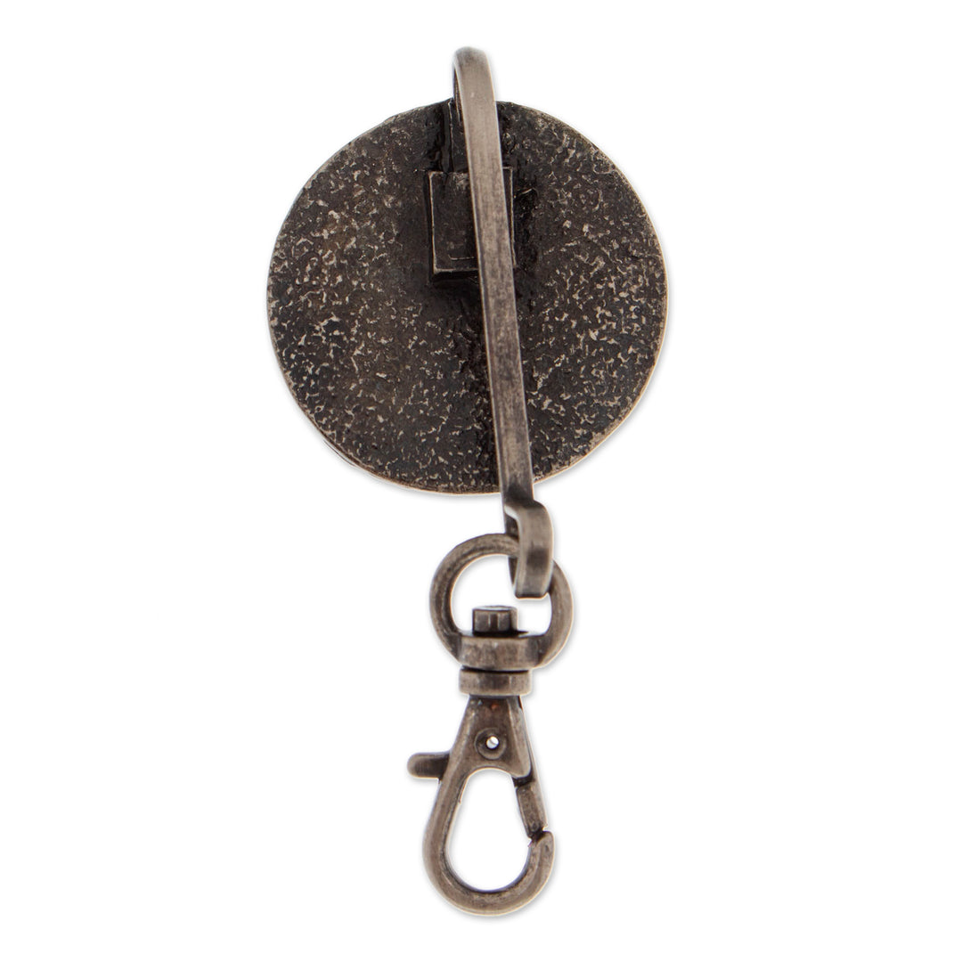 High-Polished Our Lady of Guadalupe Zamac Metal Keychain - Guadalupe's Light