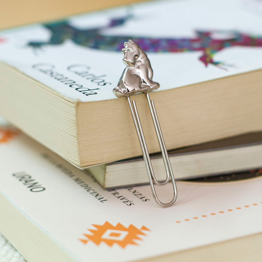 High-Polished Dog-Shaped Zamac Metal Clip Bookmark - Loyal Shine