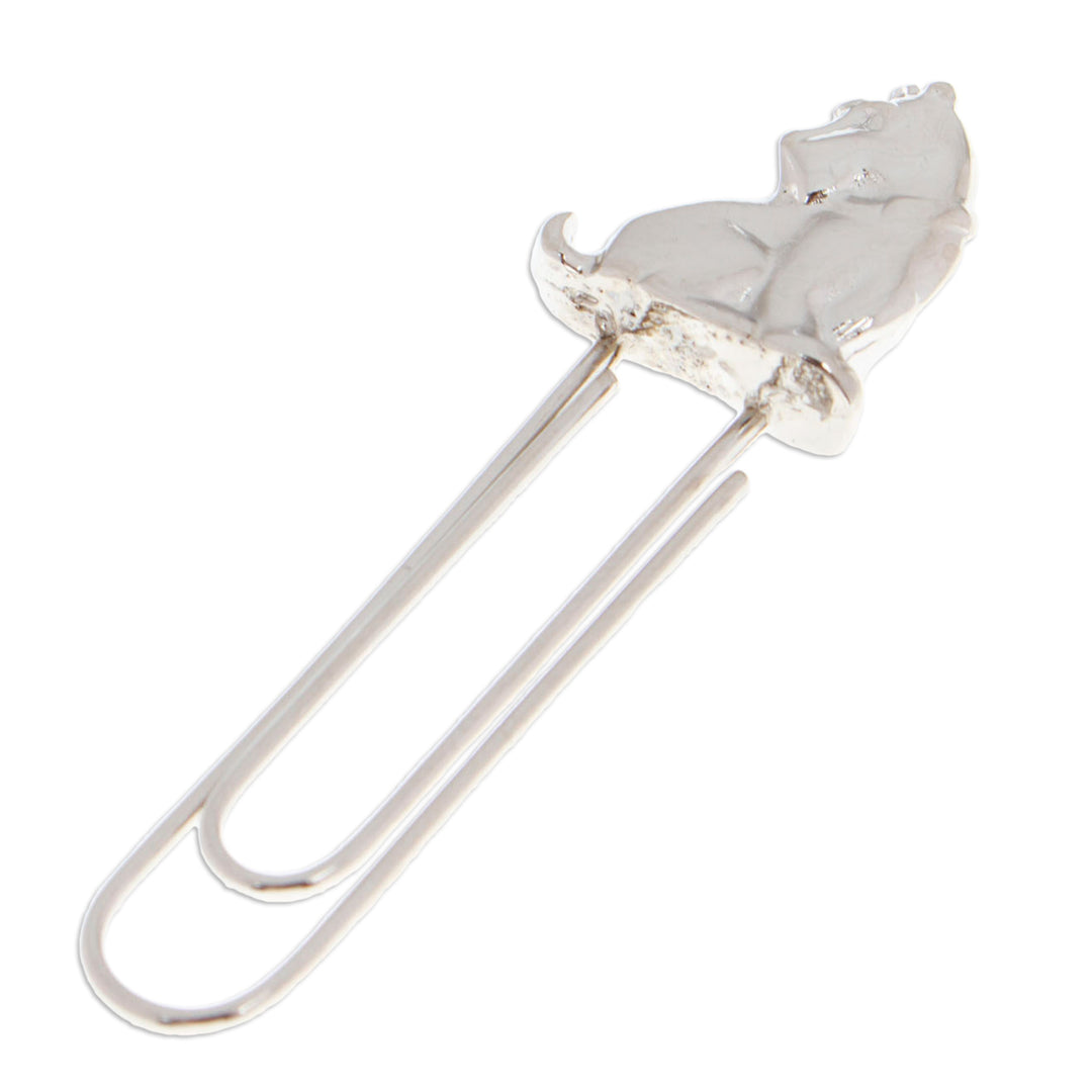 High-Polished Dog-Shaped Zamac Metal Clip Bookmark - Loyal Shine