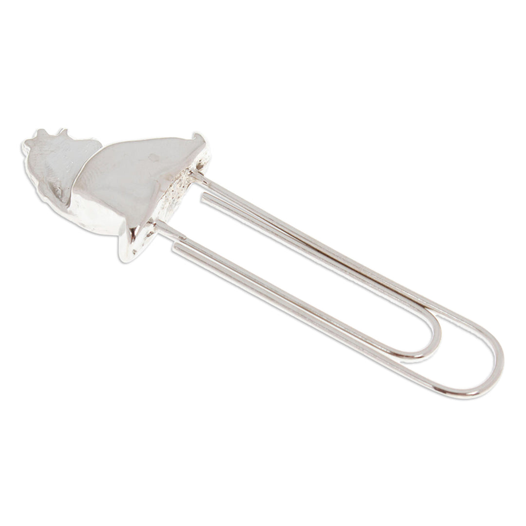 High-Polished Dog-Shaped Zamac Metal Clip Bookmark - Loyal Shine