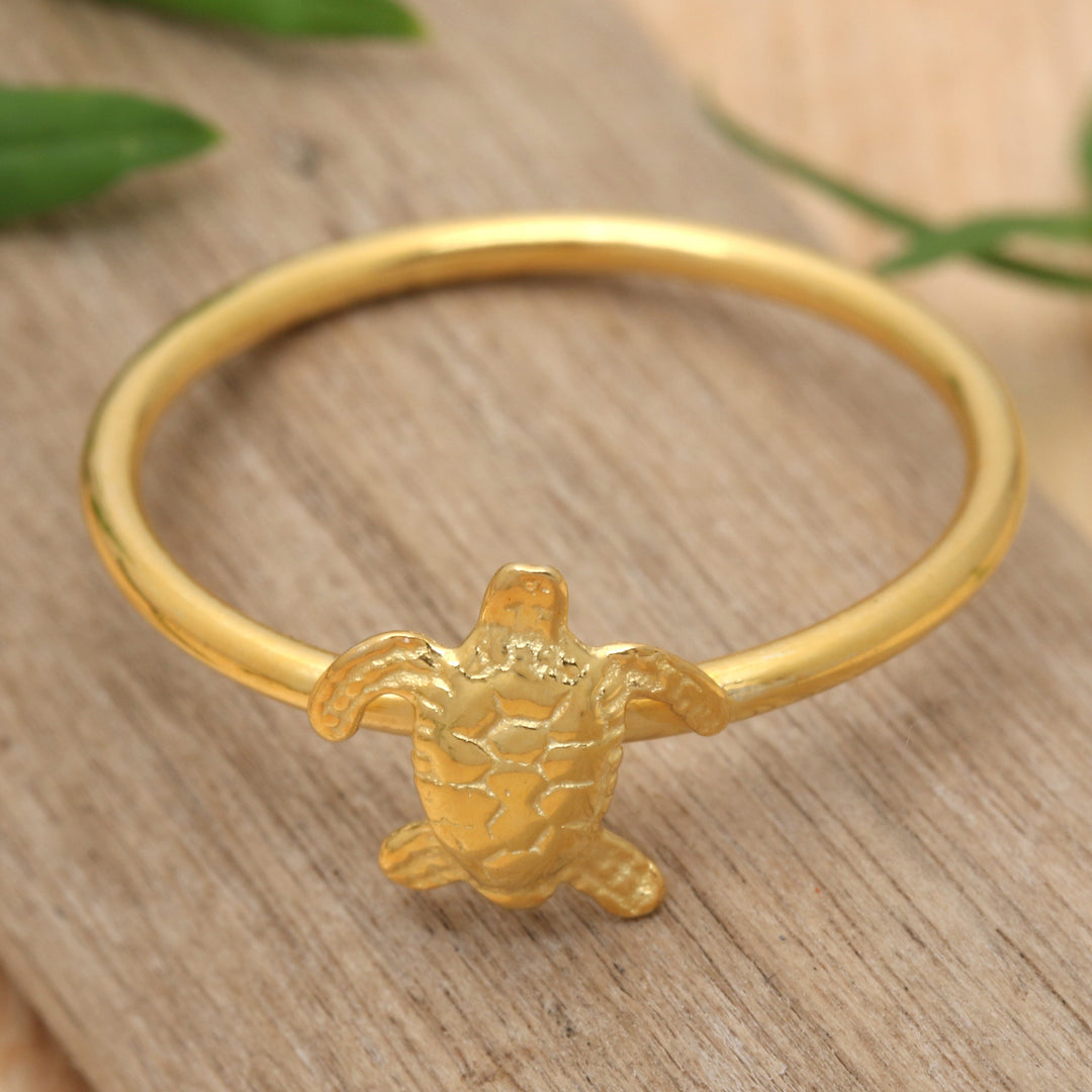 Radiant Swimming Turtle