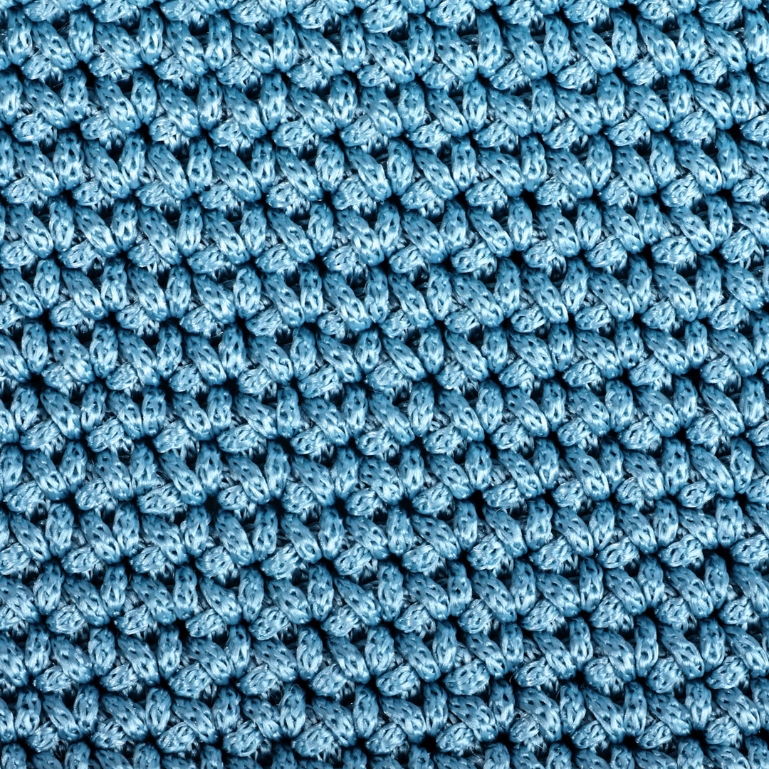 Cerulean Handcrafted Crocheted Cosmetic Bag with Tassel - Makeup Essentials