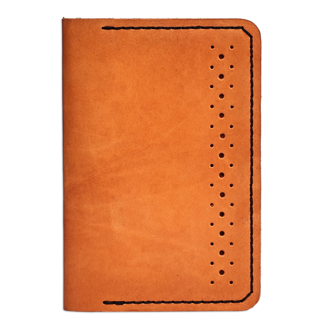 Travel-Friendly Sand Brown 100% Leather Passport Case - Trip in Sand