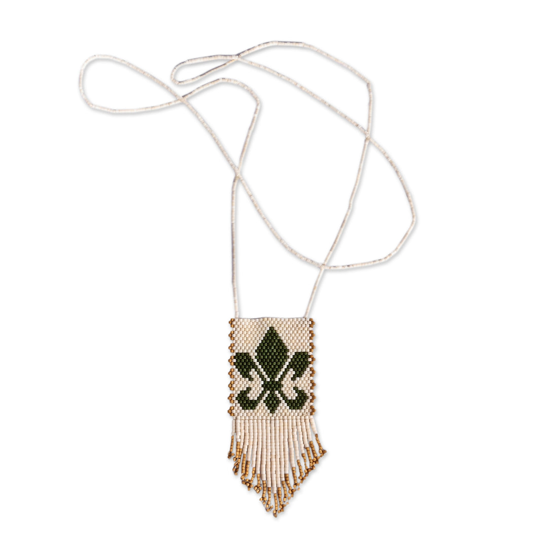 Traditional Glass Beaded Pendant Necklace Made in Armenia - Noble Harmony