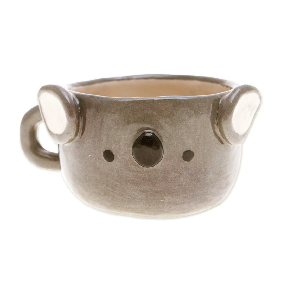Animal-Themed Ceramic Koala Espresso Cup from Thailand - Koala Demitasse