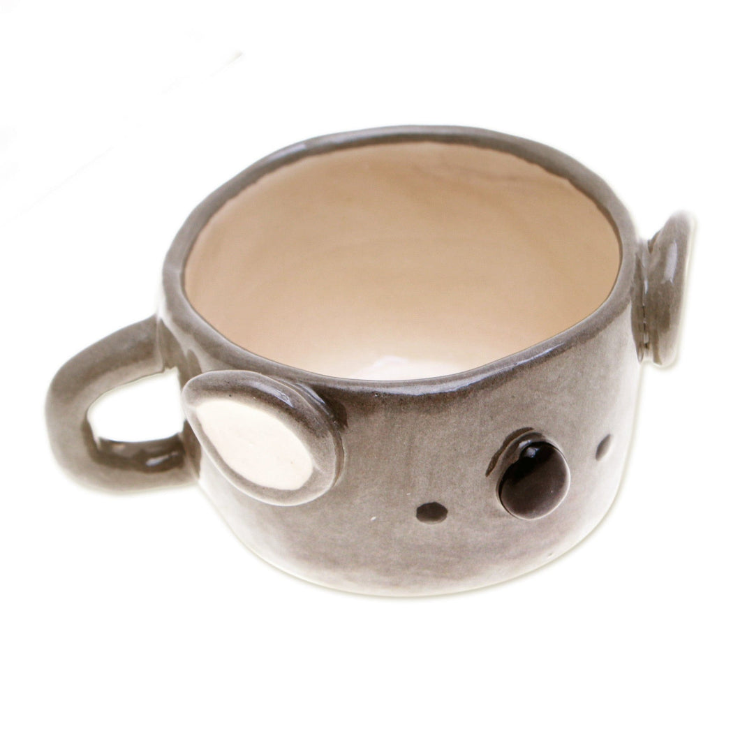 Animal-Themed Ceramic Koala Espresso Cup from Thailand - Koala Demitasse