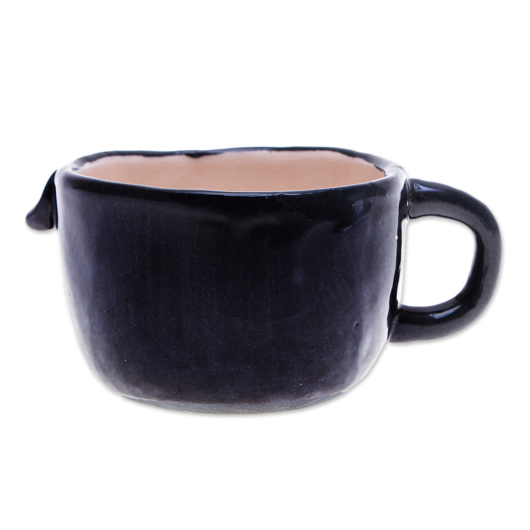 Thai Fair Trade Animal-Themed Ceramic Penguin Espresso Cup - Penguin Demitasse