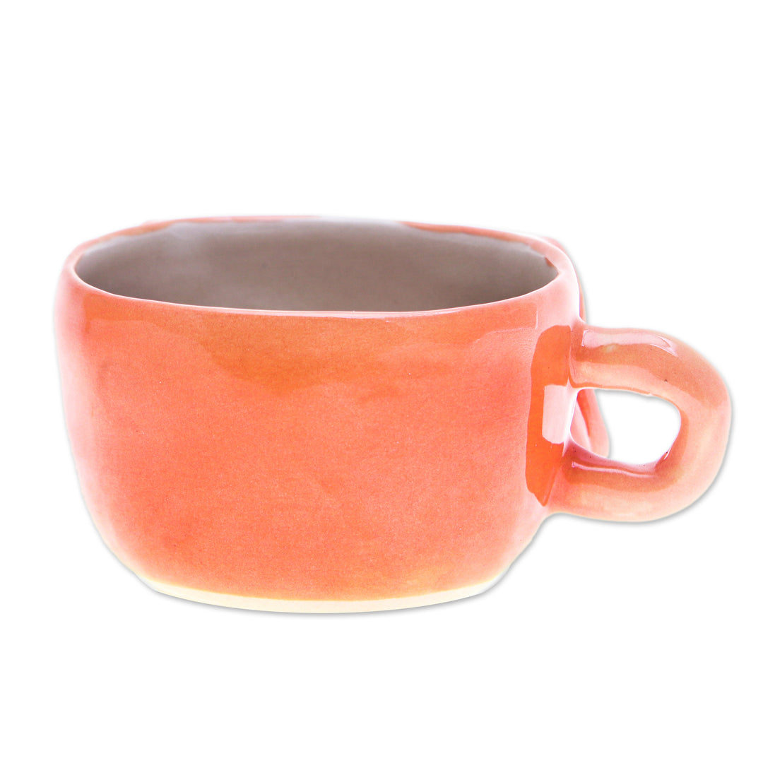 Handmade Dog-Themed Ceramic Beagle Demitasse from Thailand - Beagle Demitasse