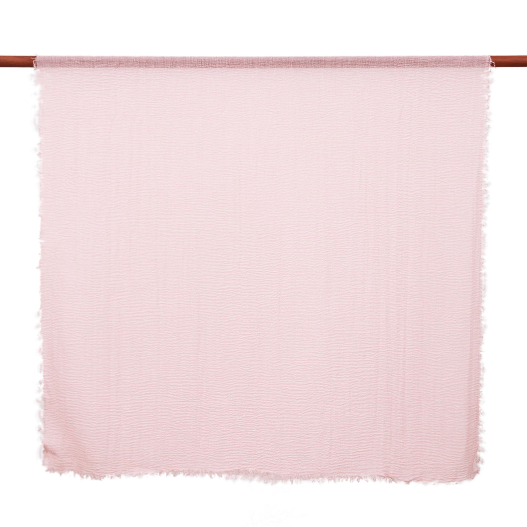 Set of 2 Woven Soft Petal Pink and Cerulean Scarves - Celestial Facets