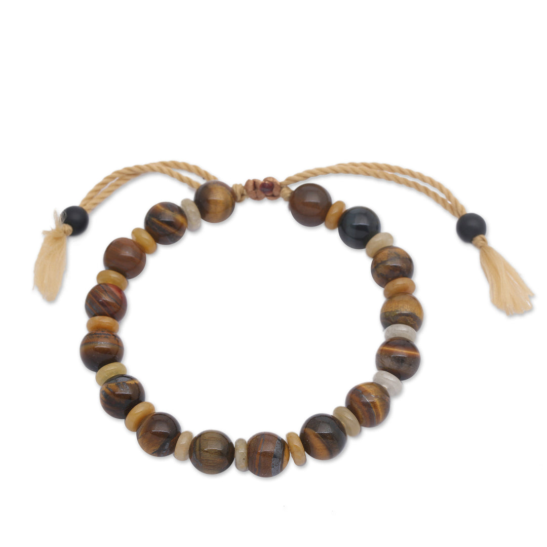 Bohemian Adjustable Multi-Gemstone Beaded Bracelet - Magical Waves