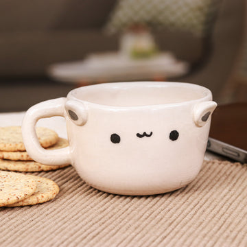 White Cat Demitasse