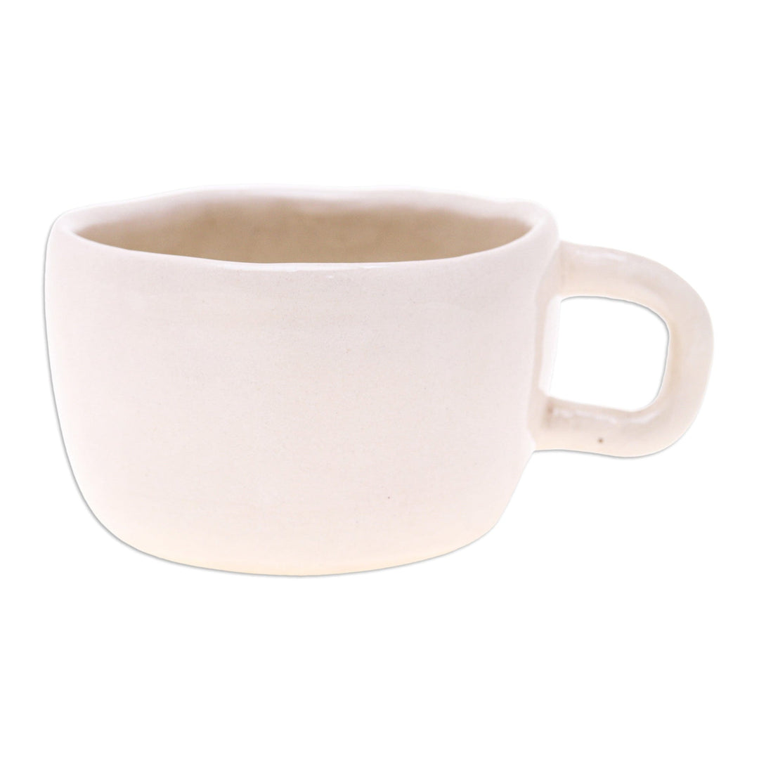 Artisan-Made Duck-Themed Ceramic Espresso Cup from Thailand - Duck Demitasse