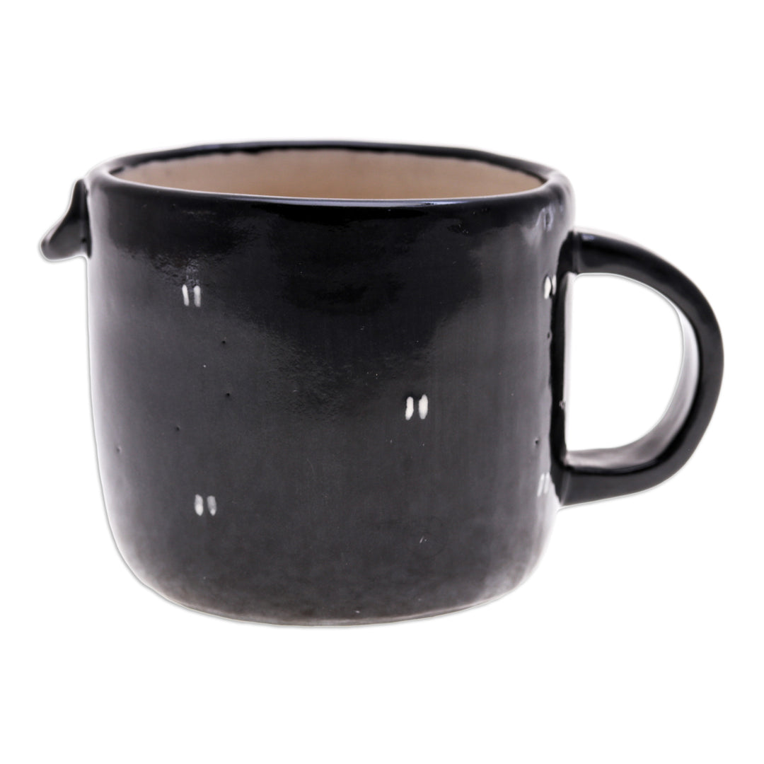 Whimsical Handcrafted Ceramic Penguin Mug with Glossy Finish - Penguin Morning