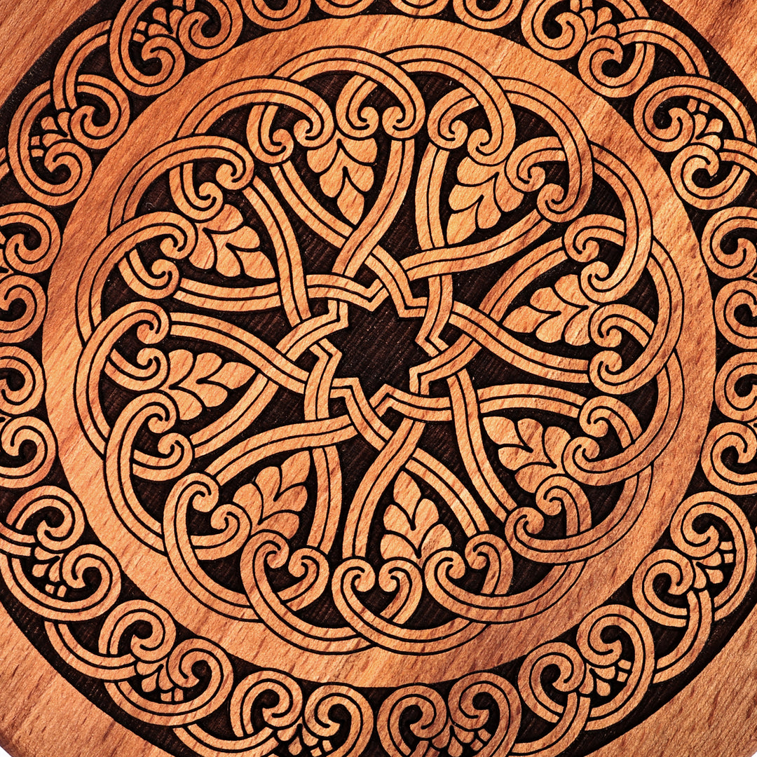 Classic Handmade Large-Sized Beechwood Trivet from Armenia - Ancestral Feast
