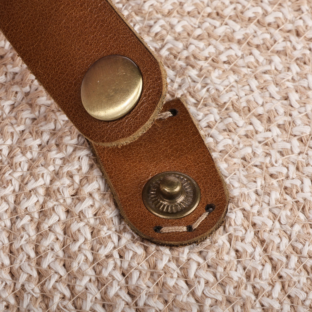 Classic Woven Ivory Cotton Blend Cell Phone Shoulder Bag - Ivory Communication
