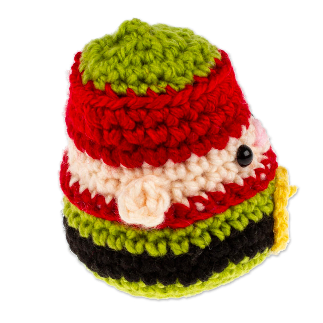 Whimsical Elf-Themed Crocheted Christmas Decorative Accent - Cute Elf