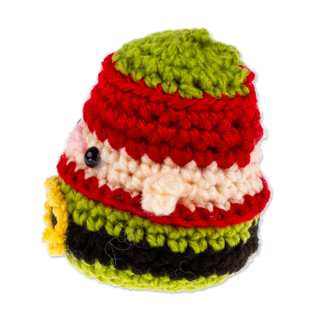 Whimsical Elf-Themed Crocheted Christmas Decorative Accent - Cute Elf