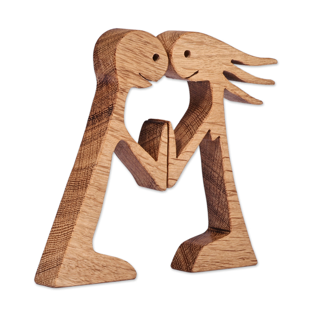 Modern Romantic 2-Piece Beech Wood Sculpture from Armenia - Always Us