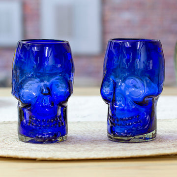 Blue Mexican Skull